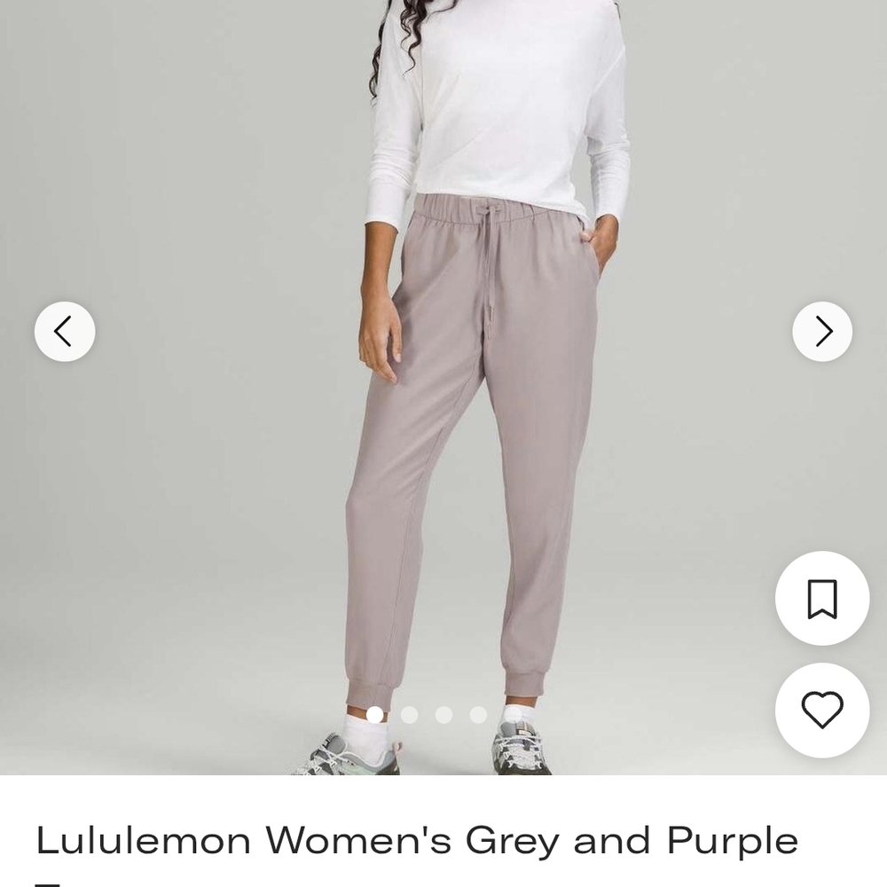 Lululemon Athletica Purple Gray Joggers